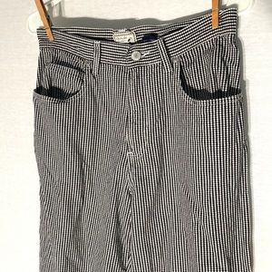 SOLD IN-STORE Vintage Black + White Gingham Trouser Pants